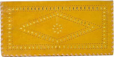 

The Indian Handicraft Store Party Yellow Clutch