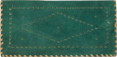

The Indian Handicraft Store Party Green Clutch