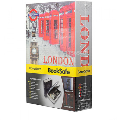 

Atpata Funky Secret Book Safe with Key Lock (London) Coin Bank(Multicolor)