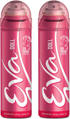

EVA Deodorant Spray, Doll, 125ml (Pack of 2) Deodorant Spray - For Women(125 ml, Pack of 2)