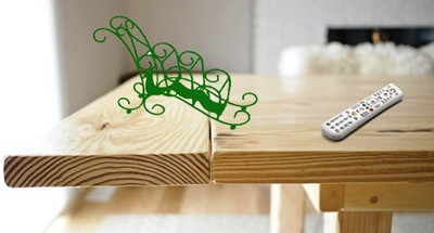 

Onlineshoppee 3 Compartments Iron Remote Stands(Green)