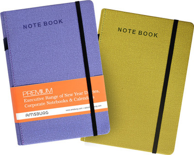 

Amsburg A5 Notebook(Notebook, Blue, Green, Pack of 2)