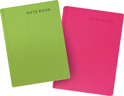 

Amsburg A5 Notebook(Notebook, Pink, Green, Pack of 2), Green;pink
