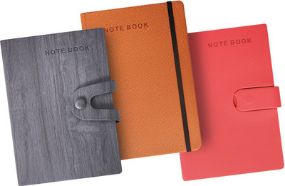 

Amsburg A5 Notebook(Notebook, Grey, Orange, Red, Pack of 3)