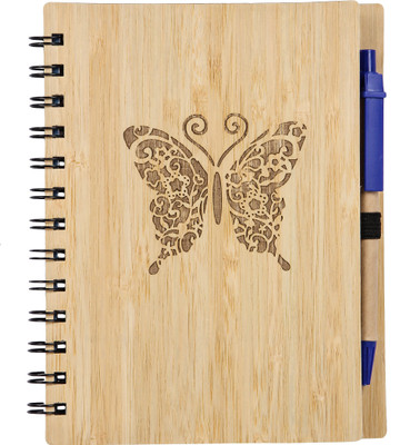 

Modish Book-size Notebook(Butterfly, Wooden)