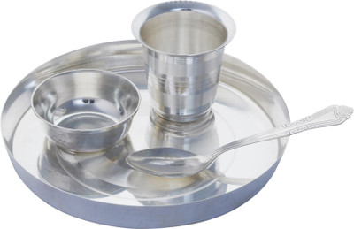 

GoldGiftIdeas 7 Inch Silver Plated Baby Dinner Set(Silver Plated)