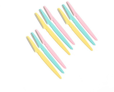 

One Personal Care Eyebrow Shaping Trimmer Tool with Cartridge Guard | 3 Sets Disposable Razor(Pack of 9)