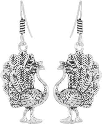 IDEAZ Ideaz Ethnic metal fusion peacock dangle hoop earrings Alloy Dangle Earring available at flipkart for Rs.149