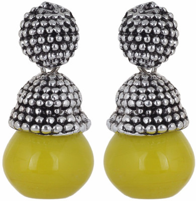 IDEAZ Ideaz Oxidised metal studded kundan drop earrings for women Alloy Drop Earring available at flipkart for Rs.149