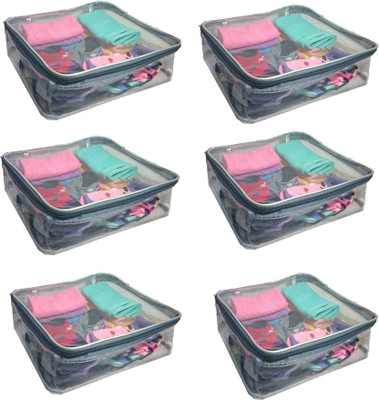 

Aadhya Multipurpose Large Transparent Saree Cover pack of 6(Transparent)