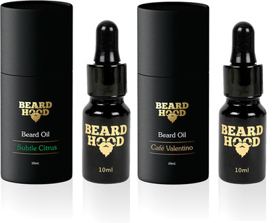 

Beardhood Subtle Citrus (10ml) & Café Valentino (10ml) Beard Oil Combo Hair Oil(20 ml)