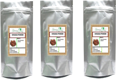 

Glowing Buzz Premium Shikhakai Powder Triple pack hair care 200 gram each(600 g)