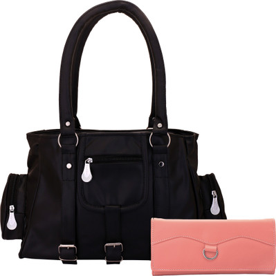 

Lady bar Shoulder Bag(Black)