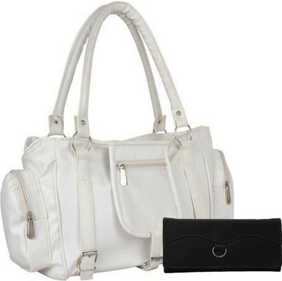 

Lady bar Shoulder Bag(White)