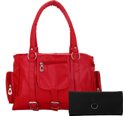 

Lady bar Shoulder Bag(Red)