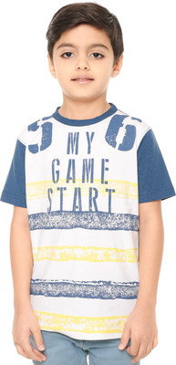 

Body Glove Boy's Printed Cotton T Shirt(Multicolor, Pack of 1, White