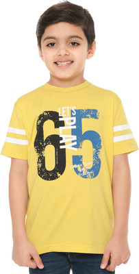 

Body Glove Boy's Printed Cotton T Shirt(Yellow, Pack of 1