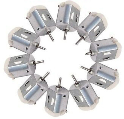 

PGSA2Z 10 pcs Small DC Motor 6v, High-speed, for RC Toys and RC Cars(Brown)