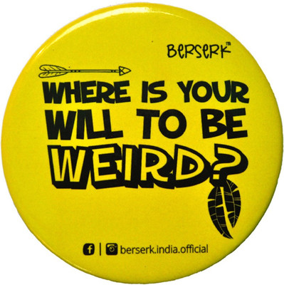 

Berserk Jim Morrison Quote Magnet Fridge Magnet Pack of 1(Yellow)