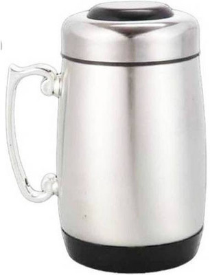

Megalite HOT AND COLD DHOLKI MUG Stainless Steel Mug(400 ml), Silver