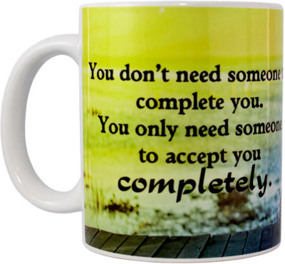 

juvixbuy Quotes Coffees Ceramic Mug(325 ml), Multicolor
