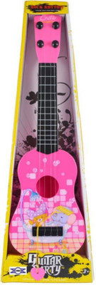 

Tiny's World Tight Tunable String Party Play Rock Music Guitar Toy for Kids(Pink)
