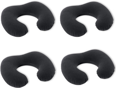 

Intex ® Original Pack of 4 Comfortable And Cozy Inflatable Travel Neck Pillow Neck Pillow(Black)
