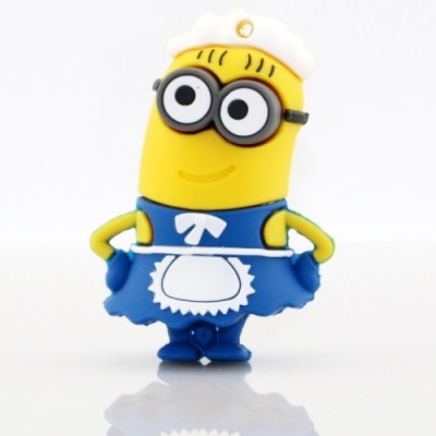 

Microware Cartoon Maid Shape (Blue & Yellow) 16 GB Pen Drive(Yellow, Blue)