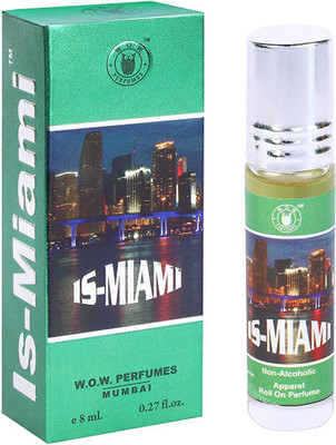 

WOW Perfumes IS-MIAMI - Roll On 8 ml (NON ALCOHOLIC) Eau de Parfum - 8 ml(For Men)