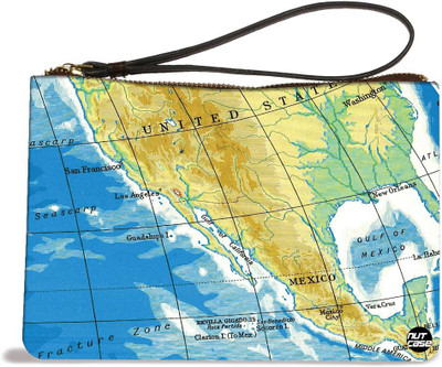 

Nutcaseshop Travel Map Pouch(Multicolor)