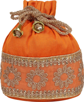 

Anekaant Mesh Potli(Orange)