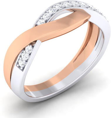 

Myzevar Sterling Silver Cubic Zirconia Gold-plated Plated Ring, Pink