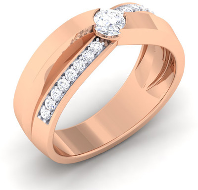 

Myzevar Sterling Silver Cubic Zirconia Gold-plated Plated Ring, Pink