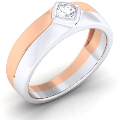 

Myzevar Sterling Silver Cubic Zirconia Gold-plated Plated Ring, Pink