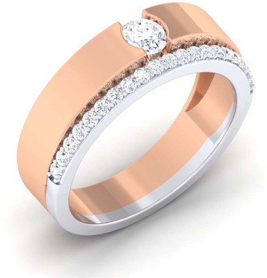 

Myzevar Sterling Silver Cubic Zirconia Gold-plated Plated Ring, Pink