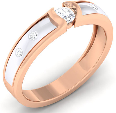 

Myzevar Sterling Silver Cubic Zirconia Gold-plated Plated Ring, Multicolor
