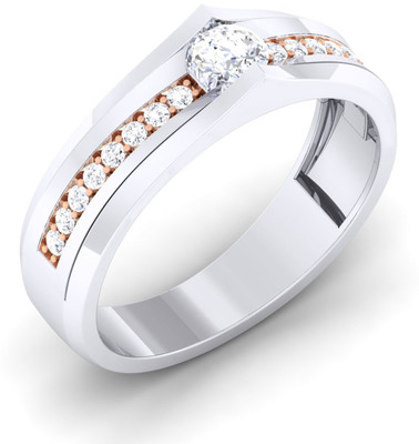 

Myzevar Sterling Silver Cubic Zirconia Gold-plated Plated Ring, White