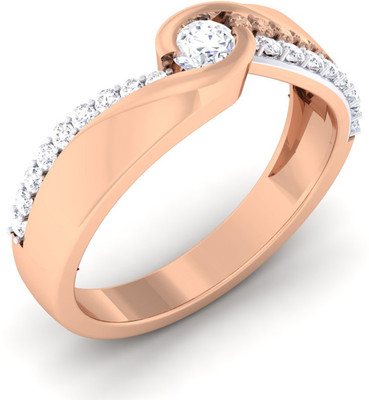 

Myzevar Sterling Silver Cubic Zirconia Gold-plated Plated Ring, Multicolor