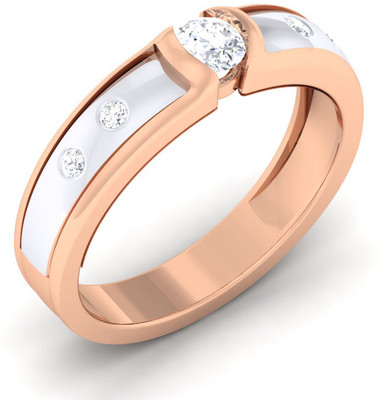 

Myzevar Sterling Silver Cubic Zirconia Gold-plated Plated Ring, Pink