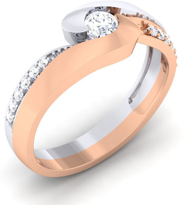 

Myzevar Sterling Silver Cubic Zirconia Gold-plated Plated Ring, Pink