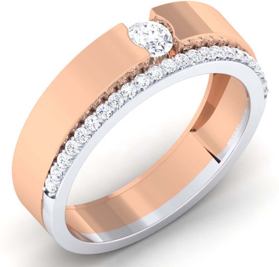 

Myzevar Sterling Silver Cubic Zirconia Gold-plated Plated Ring, Pink