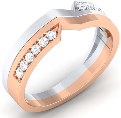 

Myzevar Sterling Silver Cubic Zirconia Gold-plated Plated Ring, Multicolor
