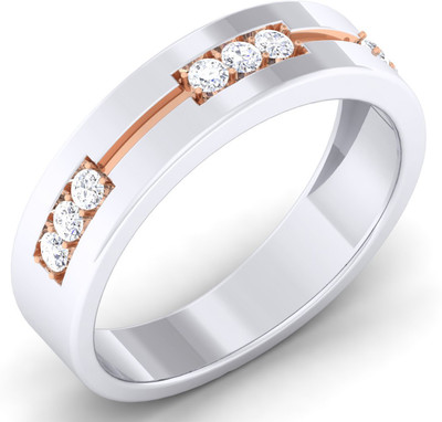 

Myzevar Sterling Silver Cubic Zirconia Gold-plated Plated Ring, White