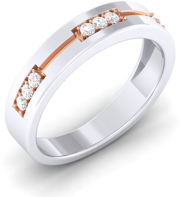 

Myzevar Sterling Silver Cubic Zirconia Gold-plated Plated Ring, White