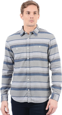 AEROPOSTALE Men Striped Casual Multicolor Shirt