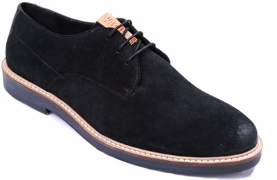 

Kicks.Inc STR Derby Suede Casuals For Men(Black