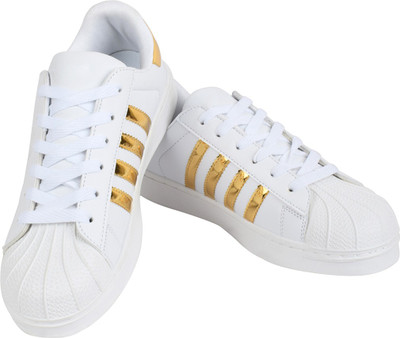 

Go India Store Sneakers For Men(White, Gold, Black