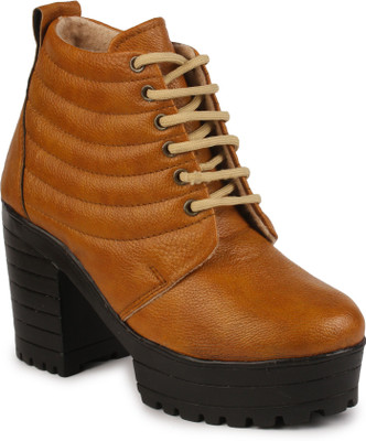 

Do Bhai Boots For Women(Brown, Tan