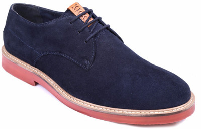 Kicks.Inc STR Derby Suede Casuals For Men(Navy