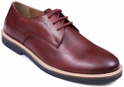 

Kicks.Inc STR Derby Poly Casuals For Men(Brown, Brown;wine